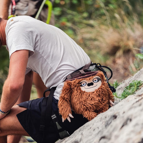 Sloth Rock Climbing Chalk Bag, Perfect for Adults and Kids, Cute Chalk Pouch for Mountain Lovers