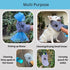 Penny & Niko Microfiber Pet Towel Mitts - 2 Pack Large Paw Cleaning Mitts for Dogs and Cats, Gray