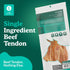 100% 8-12 Inch 12 BARK'N BIG Beef Tendons for Dogs Made in USA - Single Ingredient Dog Treat - Premium All-Natural USA