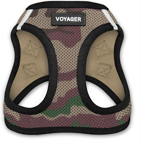 Voyager Step-In Air Dog Harness - Army/Black Trim, L - No Pull, Reflective, All Weather Mesh for Small, Medium Dogs,