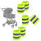 Goktvai 6 Pcs Reflective Bands Strip for Strollers, High Visibility Elastic Safety Reflective