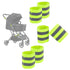 Goktvai 6 Pcs Reflective Bands Strip for Strollers, High Visibility Elastic Safety Reflective