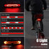 WSDCAM Smart Bike Tail Light for Cargo Rack with Turn Signals and Brake Light, USB Rechargeable Wireless Remote Bike