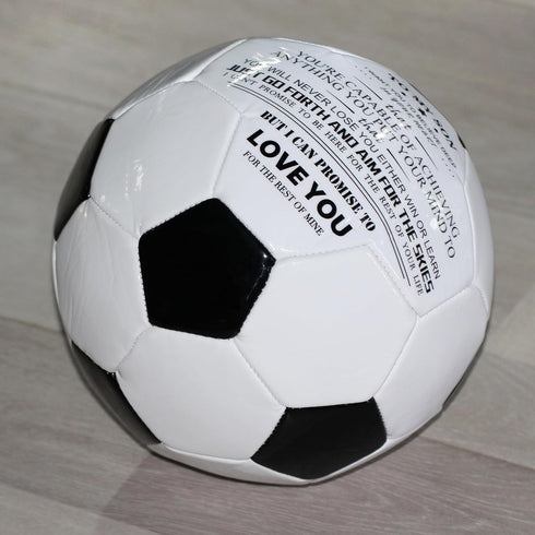 Size 5 Traditional Soccer Ball, Personalized Inspirational Gifts for Daughter, Son, or Grandson