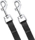 AMAGOOD 6 FT Puppy/Dog Leashes, Strong Traditional Style Leash with Easy to Use Collar Hook, 2 Pack (Black and Black,