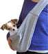 Dog and Cat Sling Carrier, Little Pet Shoulder Crossbody Slings for Outdoor Traveling (Gray)
