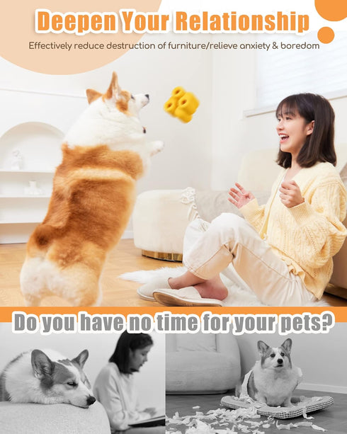 Treat Dog Toy, Interactive Slow Feeder Chew Toys, Durable Fillable Toy Collection for All Breeds