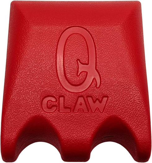 Q-Claw QCLAW Portable Pool/Billiards Cue Stick Holder/Rack - 2 Place, Red