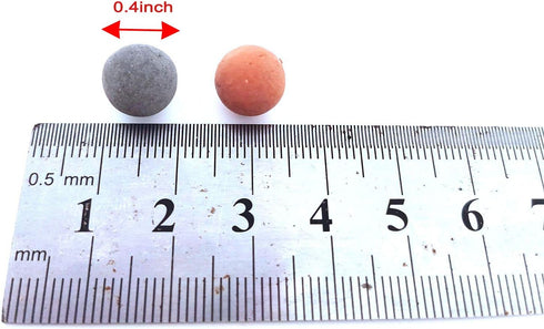 MEIMEI 100 Pcs Aquarium Tank Mineral Balls,Fish Tourmaline Balls Accessories Freshwater Aquarium Rocks,Live Shrimp Betta Fish Crayfish Food