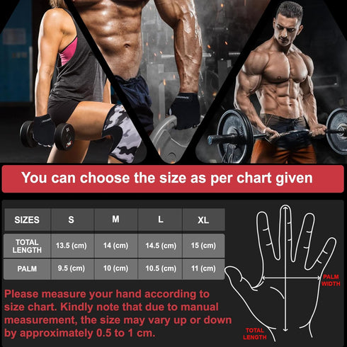 SAWANS Fitness Workout Gloves Gym Weight Lifting Gloves for Men Women Breathable Gymnasium Wrist Support Padded