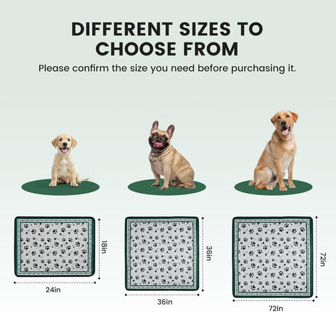 36'' 36'' 2 Pack Gardner Pet Washable Dog Pee Pads, x Non Slip Dog Mats with Great Urine Absorption, Reusable Puppy Pee