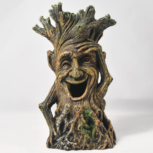 Fish Tank Accessories, Hollow Tree Trunk Aquarium Decorations for Betta Hideout Caves