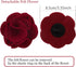 ARING PET Velvet Dog Collar, Comfortable Adorable Christmas Collar with Felt Flower for Small Medium Large Dogs