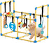 Puppy Play Gym Large & 10 Hanging Toys Indoor Play Gym Interactive