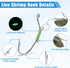 Luminous Live Shrimp Hooks, High Carbon Steel Barbed Hooks with Night Light Saltwater Freshwater Shrimp Walker