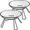 Elevated Cat Bowls, Raised Ceramic Dish with Metal Stand for Indoor Cats, 2 Pack