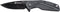 Smith & Wesson SW1101 6.89in Stainless Steel Folding Knife with 3in Drop Point Blade and Rubberized Handle