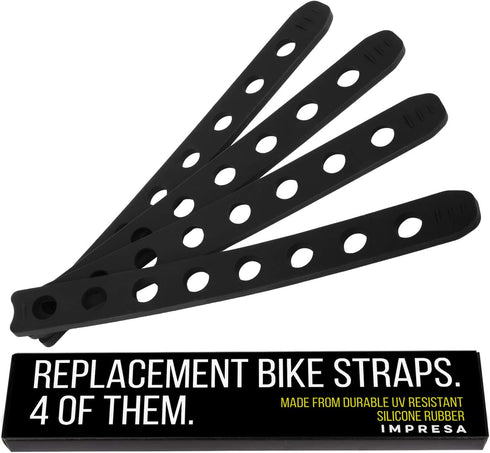 Impresa 4 Pack Replacement Rubber Strap for Bike Rack Cradle, Compatible with Thule 534