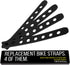 Impresa 4 Pack Replacement Rubber Strap for Bike Rack Cradle, Compatible with Thule 534