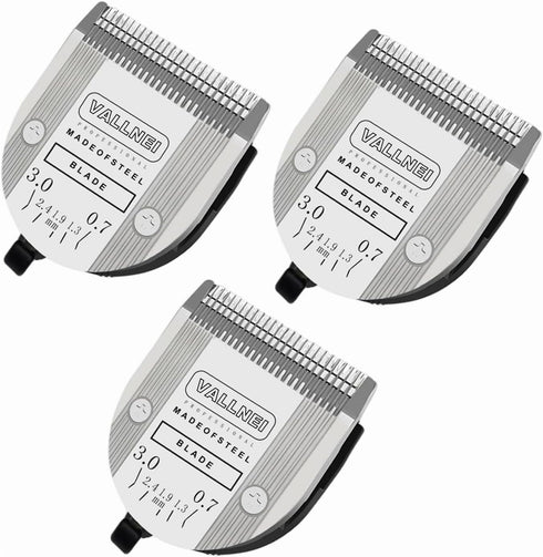 VALLNEI [3-Pack Professional Animal Clipper Blade Compatible with Wahl Arco, Bravura, Chromado, Creativa,