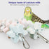 3 Packs Parrot Chewing Toy Beak Trimmer with Bell - Calcium Stone for Cockatiel, Conure, and Parakeet (Style-2)