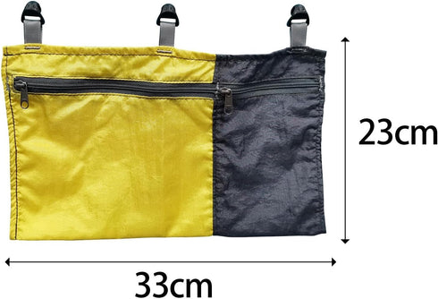 Hammock Organizer Bag, Portable Storage Container for Camping, Climbing, Hiking, Outdoor Sports, Yellow