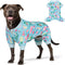 KYEESE Dog Pajamas for Summer, Lightweight Pet Onesie Mesh Pjs for Medium Dogs, Comfy Sun-Protective Flamingo Pattern