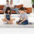 6 2 2 Goplus Folding Gymnastics Mat, x x Thick Tri-Fold Exercise Tumbling Mat w/Carrying Handles, Hook & Loop Fastener
