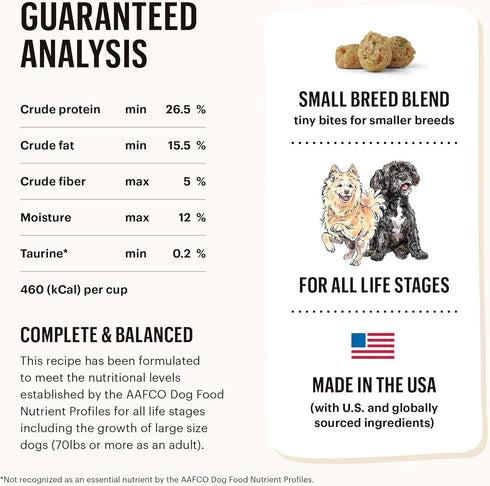 The Honest Kitchen Whole Food Clusters Small Breed Grain Free Chicken Dry Dog Food, 1 lb