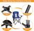 325lb Folding Camping Chair, Foldable Lawn Chair Breathable Mesh with Water-Proof Coating, Includes Cup Holder, Storage
