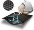 Pieviev Cat Litter Mat - Double Layer Waterproof Trapping Mat 1 Pack (Black, 24x15 Inch)