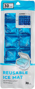 Jacent Flexible Reusable Ice Mat, 30 Cube Blue Ice Pack, Jumbo 12x9.5-Inch