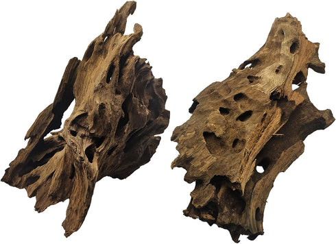 Hamiledyi Natural Driftwood Log Habitat Decorations, Sinkable Reptile Wood Branches for Aquarium Decor