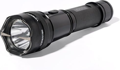 VIPERTEK VTS-195 Heavy Duty Aluminum Stun Gun for Self Defense, Rechargeable with LED Flashlight