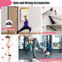 Resistance Bands with Handles for Women, 5 Level Workout Bands for Physical Therapy, Yoga, Pilates, Door Anchor