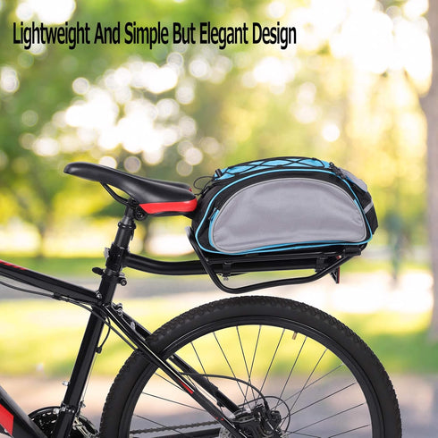 Rear Bike Rack with Quick Release Camp - Retractable Aluminum Alloy Bicycle Cargo Rack for 26"-29" Frames