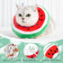 ANWA Adjustable Cat Cone Collar, Soft Cute Donut Collar for After Surgery, Kitten Recovery Cones