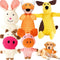 Generic Squeaky Plush Dog Toys: 5 Pack Tough Stuffed Toys - Chew Teething