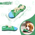 WishLotus Shoes-Shaped Dog Squeaky Toys, Tear-Resistant Plush Toys for Teeth Grinding & Boredom Relief (Green)