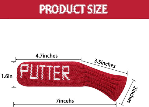 LeFeng Golf Blade Putter Cover, Knitted Ping Putter Head Cover, Premium Lightweight Durable Material