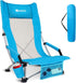 AKSOUL Folding Beach Chair for Adults: Low/High Back Chairs with Carry Bag
