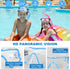 Kids Snorkeling Set with Adjustable Flippers, Panoramic Snorkel Mask, Dry Snorkel Tube, Travel Bags for Ages 5-14