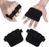 LLOUSSAK Gym Gloves for Men Weight Lifting, Four-Finger Leather Pull Up Gloves, Anti-Slip