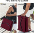 Red(1pcs) Aliphon Stadium Seat for Bleachers with Back Support and Cushion, Bleacher Seats with Shoulder Strap and Cup