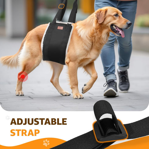 Adjustable Dog Sling Harness for Large Dogs, Soft Lift Support for Weak Rear Legs, Rehab for Senior and Injured Dogs