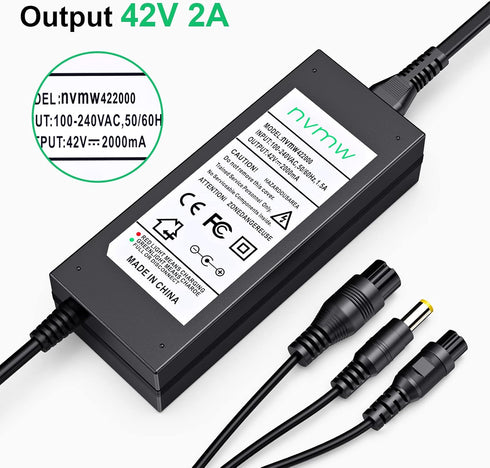 nvmw 3 1 2A 42v/36v 3 (8mm/12mm) (5.5mm*2.5mm 2.1mm) in Replacement Charger for Claw Female Port Universal for, Jetson