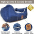 Premium Small Dog Car Seat - Waterproof Car Seats for Small/Medium Dogs, Pet Seat with Clip-On Leash for Travel Carrier