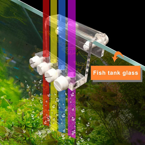 Aquarium Dosing Pump Tubing Holder Fixture, Acrylic Dosing Container Tube Holder for Air Pump Accessories (1 Piece