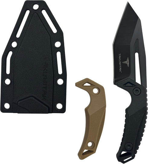 Hunting Survival Knife, 6.5" Full Tang Fixed Blade with Extra FRN Handle Scales