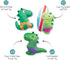 Fringe Studio Plush Dog Toy Set, Rawr-Ing Summer, Small 3 Piece Set, Pet Shop Collection (662089)